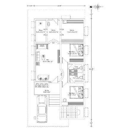 Architectural floor plan for a commercial space.